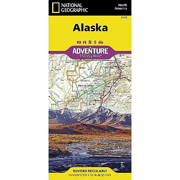 National Geographic Adventure Map United States, Alaska