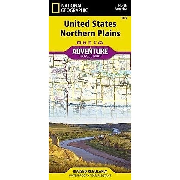 National Geographic Adventure Map United States, Northern Plains