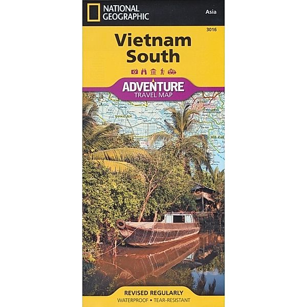 National Geographic Adventure Map Vietnam South, National Geographic Maps