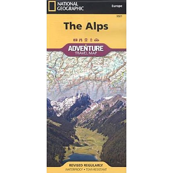 National Geographic Adventure Travel Map Alps