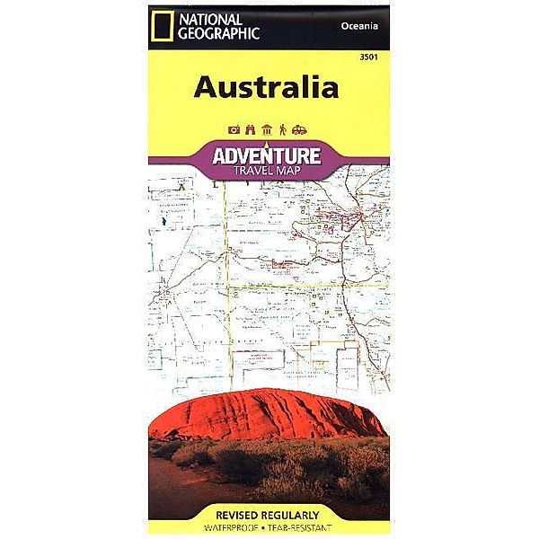 National Geographic Adventure Travel Map Australia