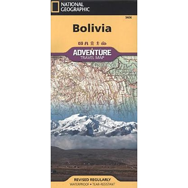 National Geographic Adventure Travel Map Bolivia