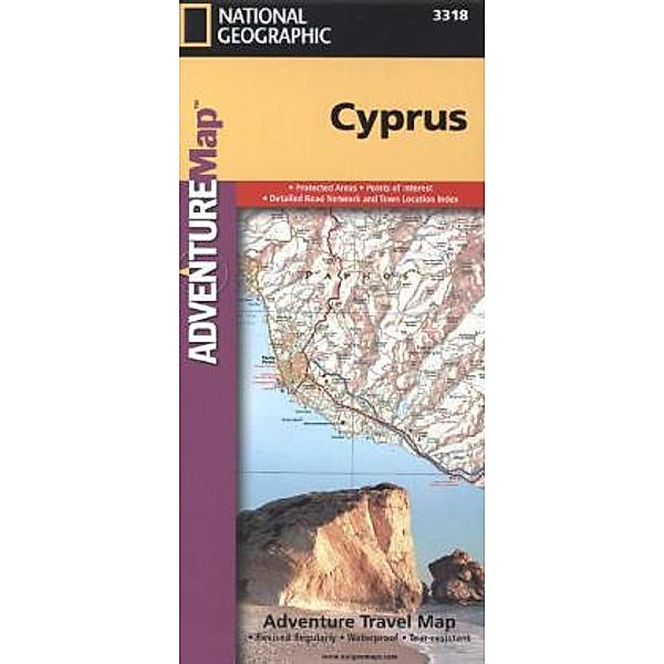 National Geographic Adventure Travel Map Cyprus