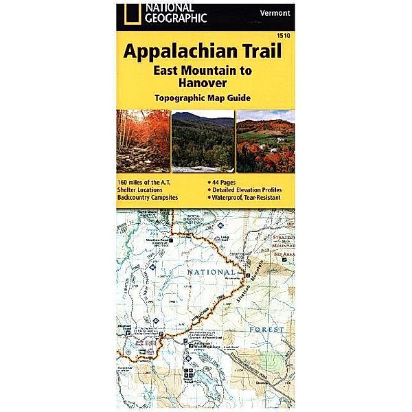 National Geographic Adventure Travel Map East Mountain to Hanover