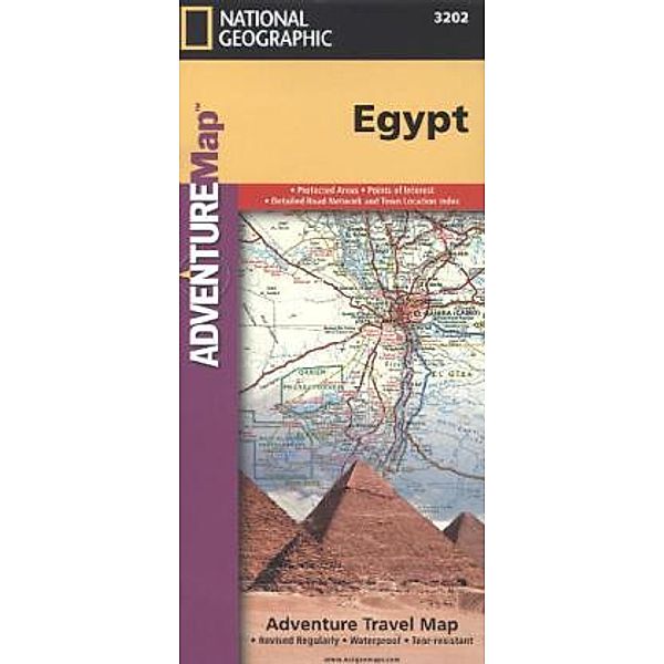 National Geographic Adventure Travel Map Egypt