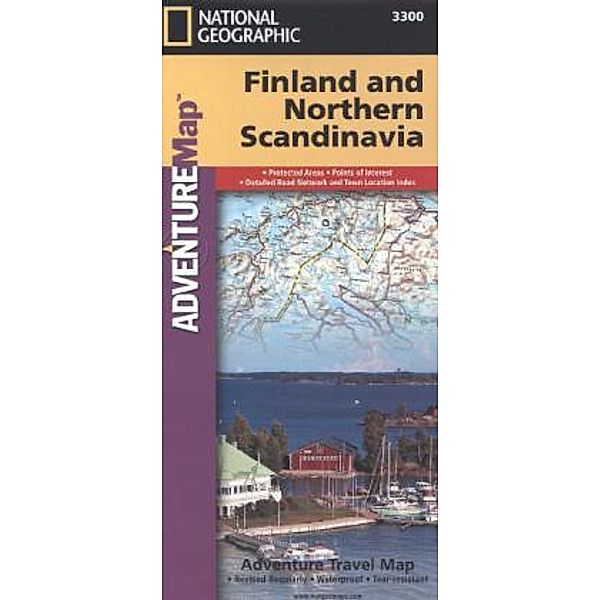 National Geographic Adventure Travel Map Finland and Northern Scandinavia