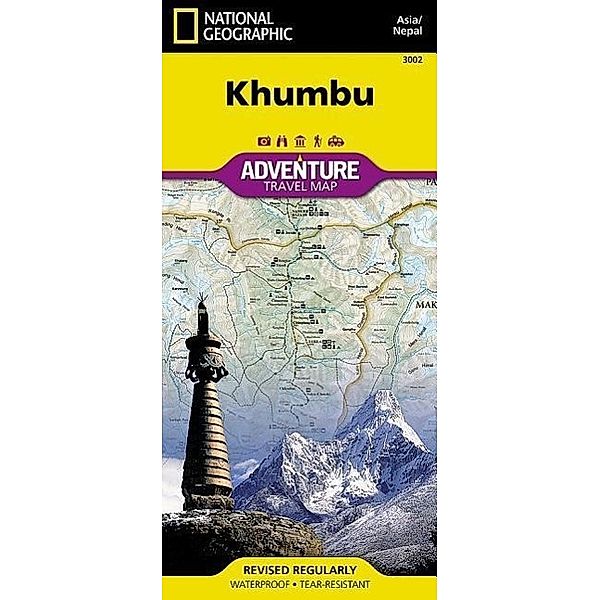 National Geographic Adventure Travel Map Khumbu