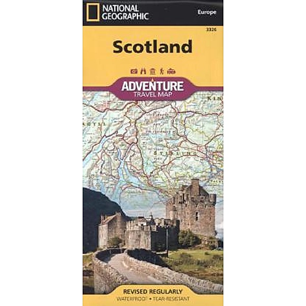 National Geographic Adventure Travel Map Scotland, National Geographic Maps - Adventure