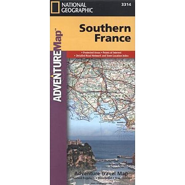 National Geographic Adventure Travel Map Southern France
