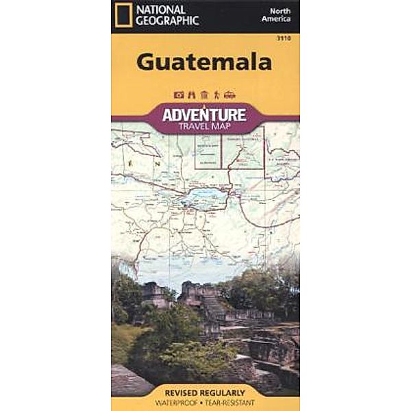 National Geographic Adventure Travel Map TK Guatemala 500T.