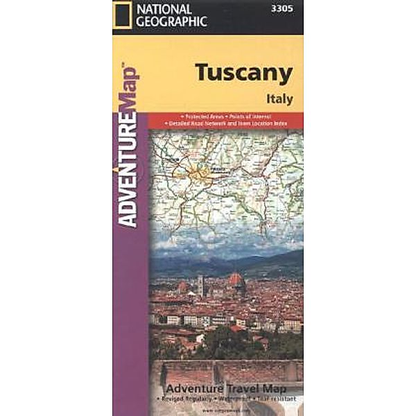 National Geographic Adventure Travel Map Tuscany, Italy