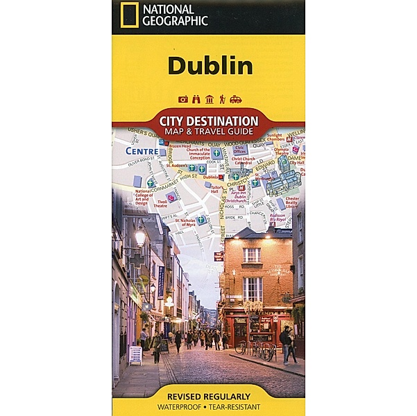 National Geographic City Destination Map Dublin, National Geographic Maps