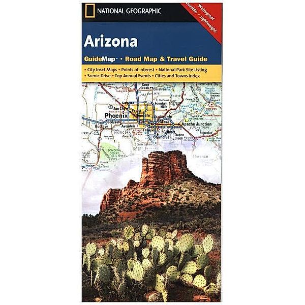 National Geographic GuideMap Arizona, National Geographic Maps
