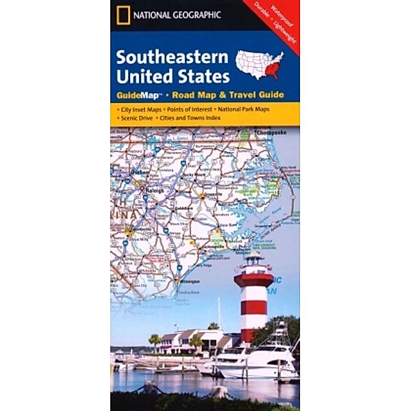 National Geographic GuideMap Southeastern United States