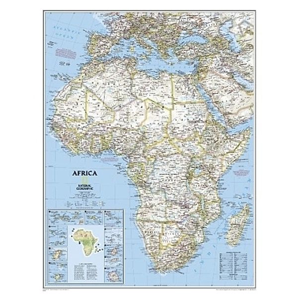 National Geographic Map Africa, Planokarte