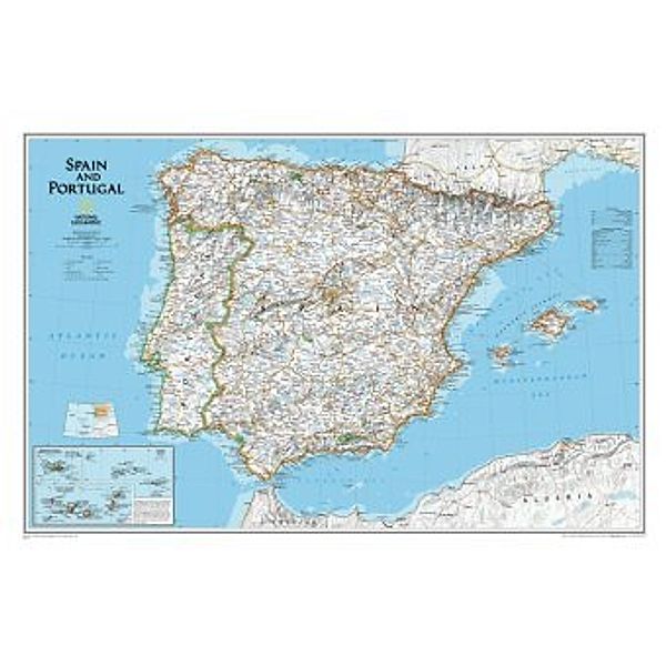 National Geographic Map / National Geographic Map Spain and Portugal, Planokarte