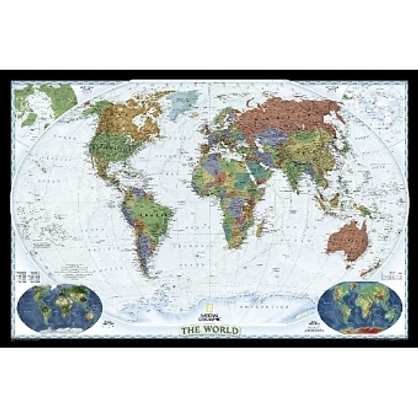 National Geographic Map / National Geographic Map World Decorator, Political Map, Planokarte