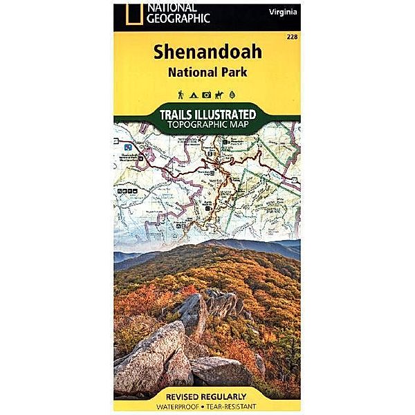 National Geographic Trails Illustrated Map Shenandoah National Park, Virginia, USA