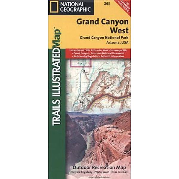 National Geographic Trails Illustrated Map Grand Canyon West