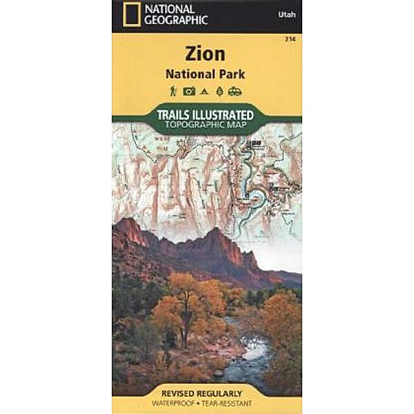 National Geographic Trails Illustrated Map Zion National Park