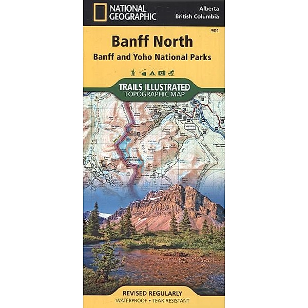 National Geographic Trails Illustrated Topographic Map Banff North