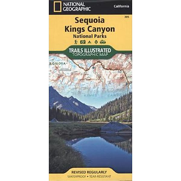 National Geographic Trails Illustrated Topographic Map Sequoia, Kings Canyon National Parks