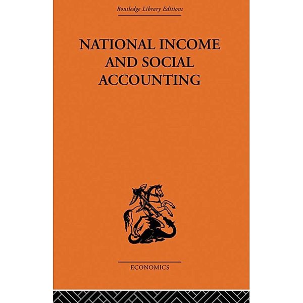 National Income and Social Accounting, Ronald Cooper, Profesor Harold C Edey, Harold C. Edey, Alan T Peacock, Alan T. Peacock