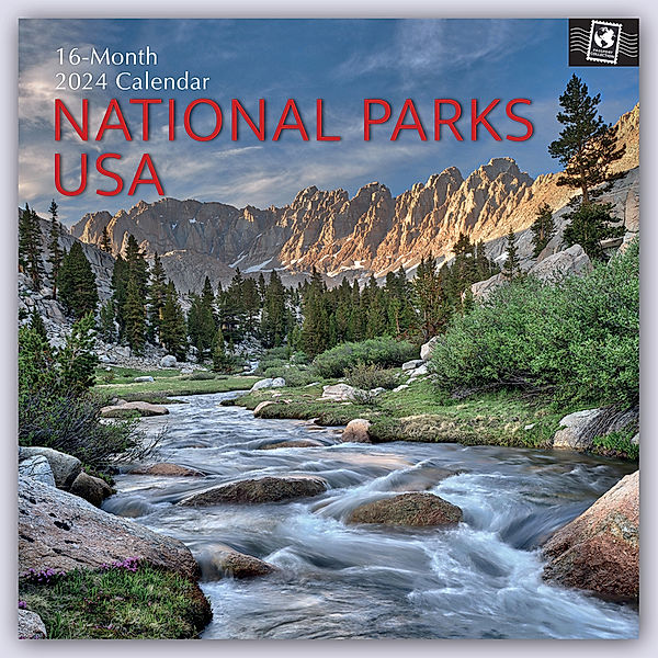 National Parks 2024- 16-Monatskalender, Gifted Stationery Co. Ltd