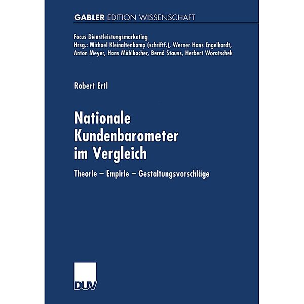 Nationale Kundenbarometer im Vergleich, Robert Ertl