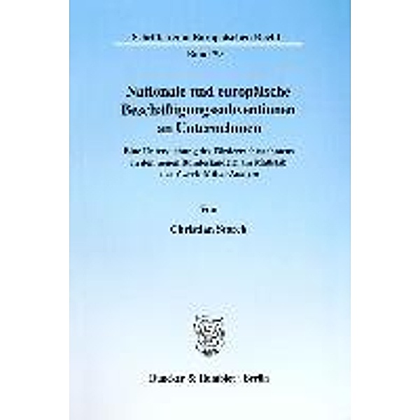 Nationale und europäische Beschäftigungssubventionen an Unternehmen., Christian Storck