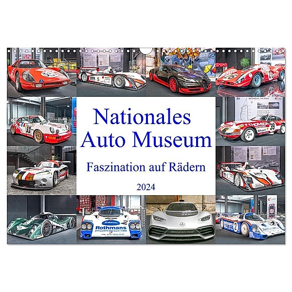 Nationales Auto Museum, Faszination auf Rädern (Wandkalender 2024 DIN A3 quer), CALVENDO Monatskalender, Calvendo, Bodo Schmidt Photography