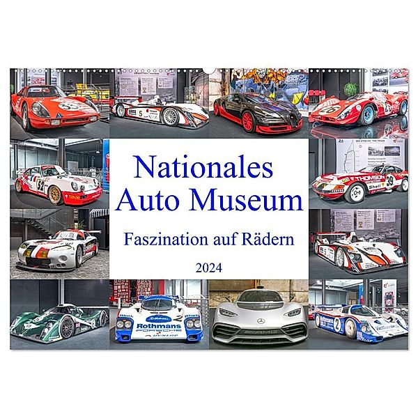 Nationales Auto Museum, Faszination auf Rädern (Wandkalender 2024 DIN A2 quer), CALVENDO Monatskalender, Calvendo, Bodo Schmidt Photography