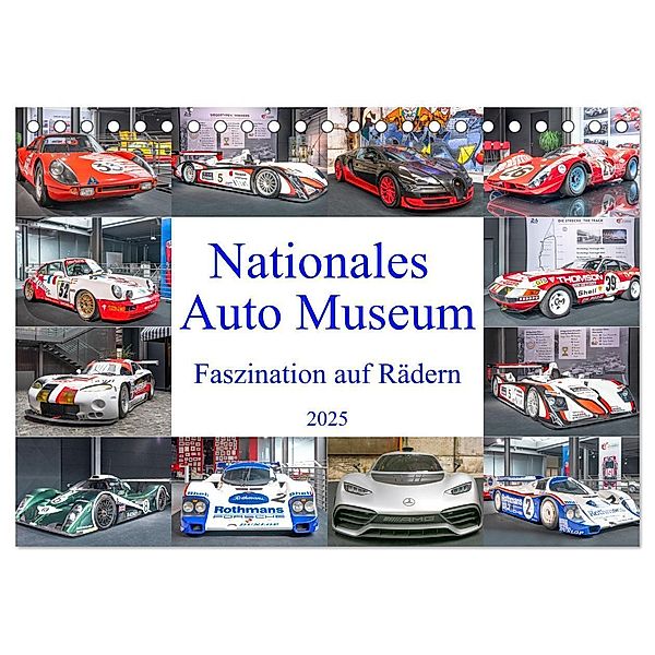 Nationales Auto Museum, Faszination auf Rädern (Tischkalender 2025 DIN A5 quer), CALVENDO Monatskalender, Calvendo, Bodo Schmidt Photography