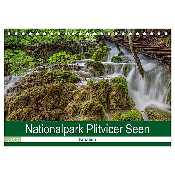 Nationalpark Plitvicer Seen (Tischkalender 2024 DIN A5 quer), CALVENDO Monatskalender, Heiko Eschrich - HeschFoto