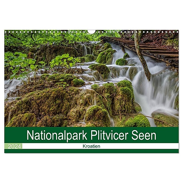 Nationalpark Plitvicer Seen (Wandkalender 2024 DIN A3 quer), CALVENDO Monatskalender, Heiko Eschrich - HeschFoto