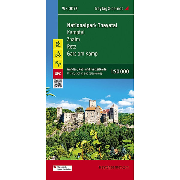 Nationalpark Thayatal, Wander-, Rad- und Freizeitkarte 1:50.000, freytag & berndt, WK 0073