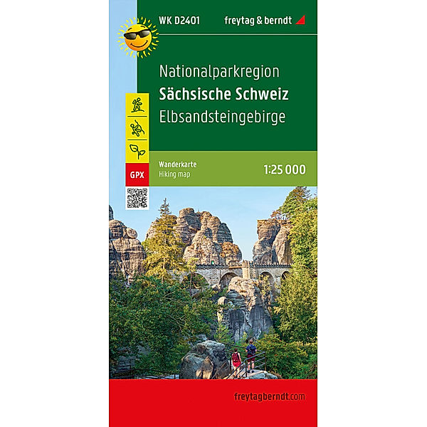 Nationalparkregion Sächsische Schweiz, Wanderkarte 1:25.000