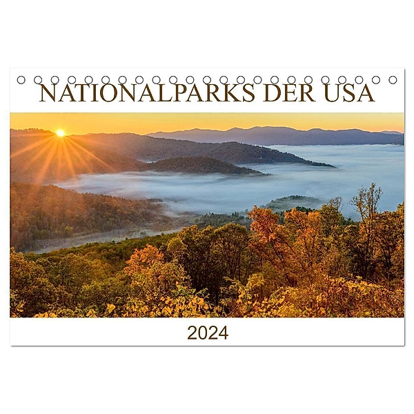 Nationalparks der USA (Tischkalender 2024 DIN A5 quer), CALVENDO Monatskalender, Christian Heeb