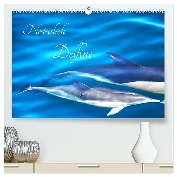 Natürlich Delfine (hochwertiger Premium Wandkalender 2024 DIN A2 quer), Kunstdruck in Hochglanz, Marion Meyer - Stimmungsbilder1