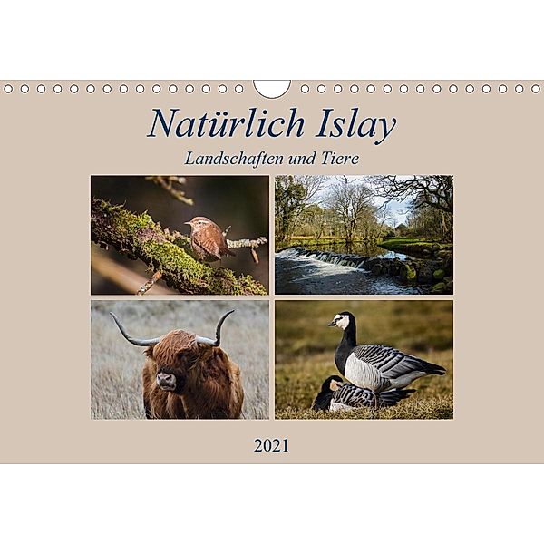 Natürlich Islay - Landschaften und Tiere (Wandkalender 2021 DIN A4 quer), Leon Uppena (GdT)