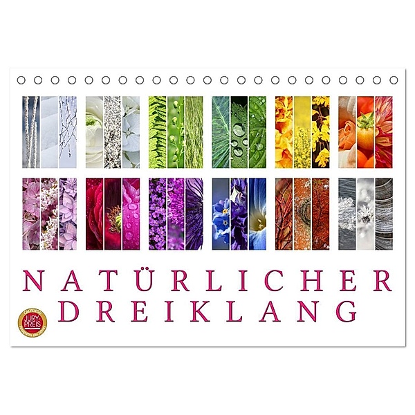 Natürlicher Dreiklang (Tischkalender 2024 DIN A5 quer), CALVENDO Monatskalender, Martina Cross