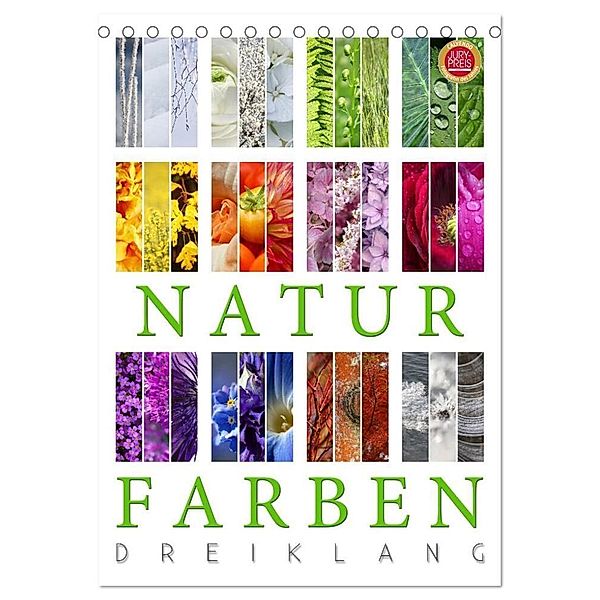Natur Farben Dreiklang (Tischkalender 2024 DIN A5 hoch), CALVENDO Monatskalender, Martina Cross