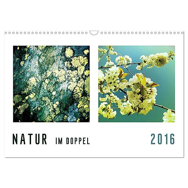 NATUR im Doppel 2024 (Wandkalender 2024 DIN A3 quer), CALVENDO Monatskalender, Simone Kuhn