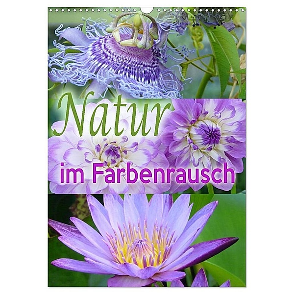 Natur im Farbenrausch (Wandkalender 2024 DIN A3 hoch), CALVENDO Monatskalender, Christine B-B Müller