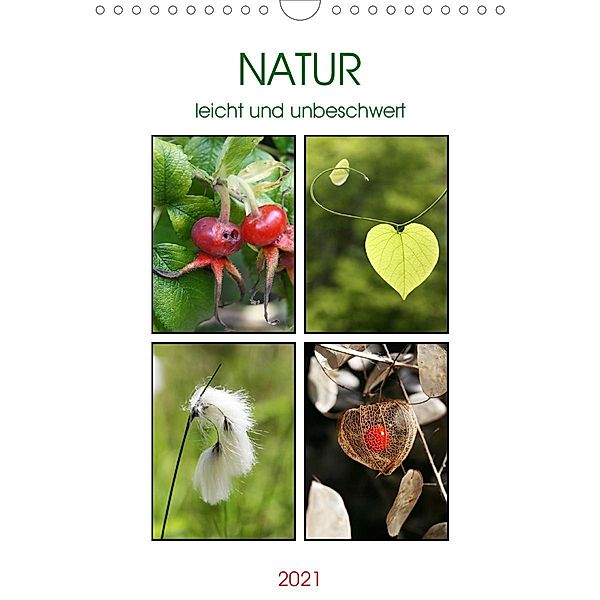 Natur leicht und unbeschwert (Wandkalender 2021 DIN A4 hoch), Gisela Kruse