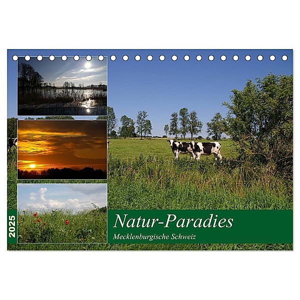 Natur-Paradies Mecklenburgische Schweiz (Tischkalender 2025 DIN A5 quer), CALVENDO Monatskalender, Calvendo, Antonia Katharina Tessnow