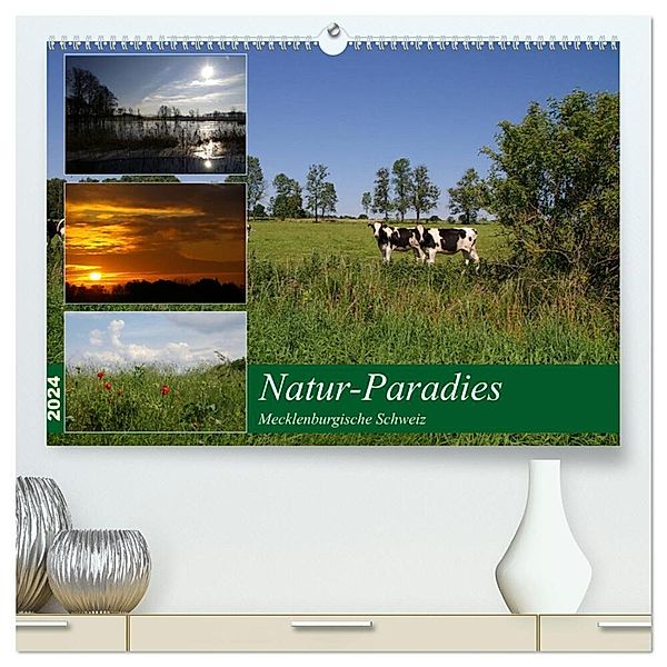 Natur-Paradies Mecklenburgische Schweiz (hochwertiger Premium Wandkalender 2024 DIN A2 quer), Kunstdruck in Hochglanz, Antonia Katharina Tessnow