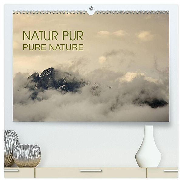 NATUR PUR - PURE NATURE (hochwertiger Premium Wandkalender 2024 DIN A2 quer), Kunstdruck in Hochglanz, Roman Pohl