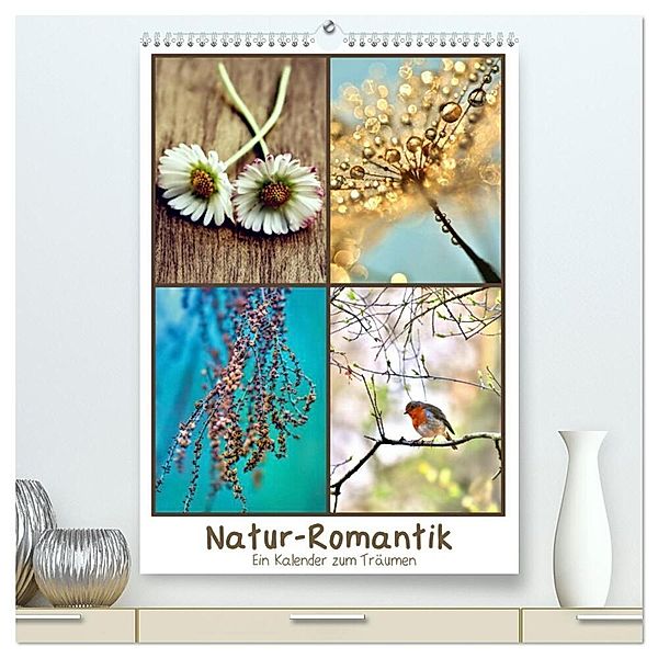 Natur-Romantik (hochwertiger Premium Wandkalender 2024 DIN A2 hoch), Kunstdruck in Hochglanz, Julia Delgado