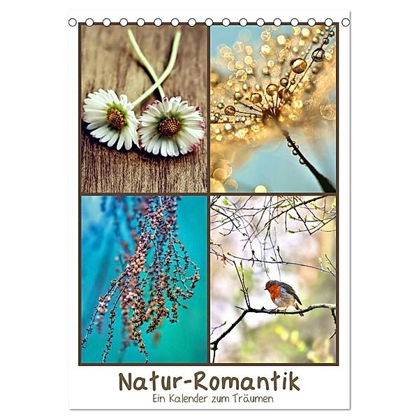 Natur-Romantik (Tischkalender 2024 DIN A5 hoch), CALVENDO Monatskalender, Julia Delgado